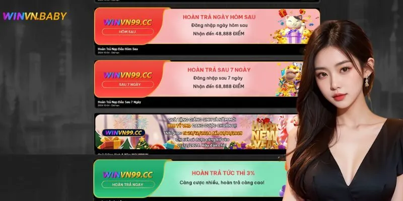 Tổng hợp các chương trình hoàn trả đang diễn ra